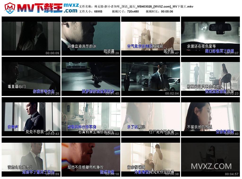 帅无情-胆小者勿听_国语_流行_MB403028